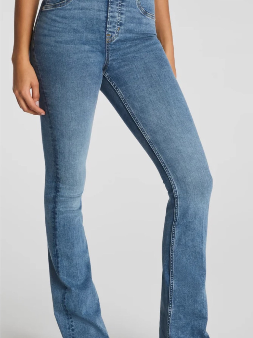 SPANX NWT SPANXshape® EveryWear Pull-On denim petite Jeans midnight shade XS